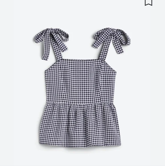 Black & White Gingham Tank - Picture 2 of 4